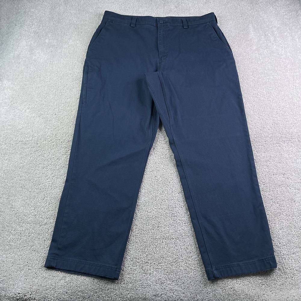 Duluth Pants Mens 36x30 Blue DuluthFlex Ballroom Khaki Relaxed Fit 2.0 Chino